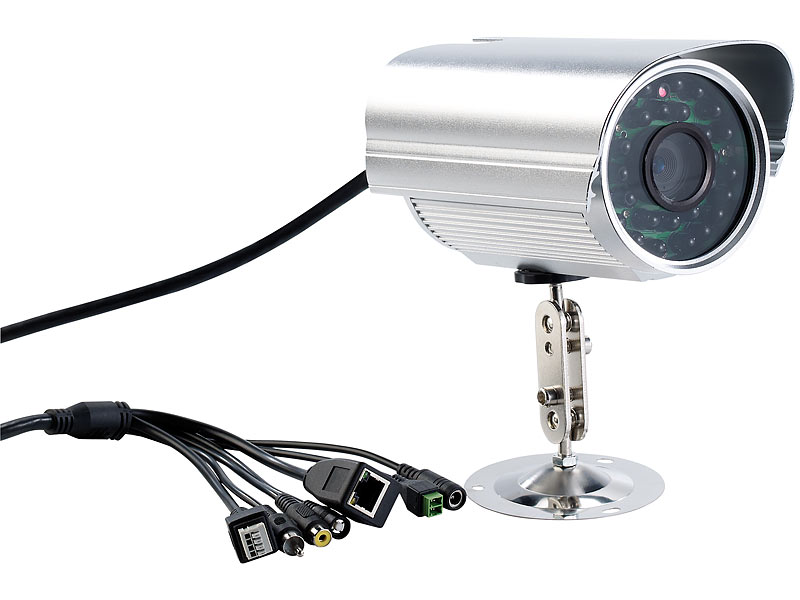 Outdoor-IP-Kamera IPC-760HD mit QR-Connect, HD, WLAN, IR (refurbished); IP Kameras 