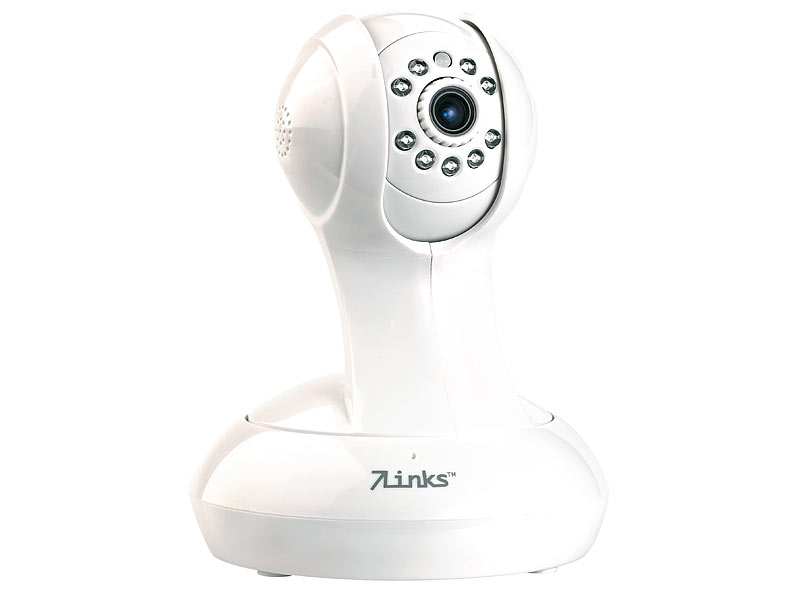 7links Dreh und schwenkbare HD-Indoor-IP-Kamera "IPC-260.HD", weiß; IP Kameras IP Kameras IP Kameras IP Kameras 