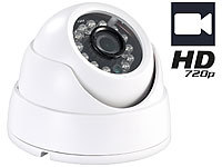 7links Dome-IP-Kamera IPC-750.HD mit SofortLink, 720p-Auflösung; Outdoor-WLAN-IP-Überwachungskameras Outdoor-WLAN-IP-Überwachungskameras 