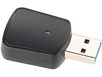 7links Mini-WLAN-Stick WS-1200.ac mit bis zu 1200 Mbit/s (802.11ac), USB 3.0; Dualband-WLAN-Repeater 