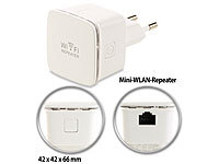 7links Mini-WLAN-Repeater WLR-350.sm mit Access-Point & WPS-Knopf, 300 Mbit/s