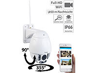 7links Speed-Dome Outdoor-WLAN-IP-Überwachungskamera mit Full HD & Nachtsicht; WLAN-IP-Nachtsicht-Überwachungskameras & Babyphones WLAN-IP-Nachtsicht-Überwachungskameras & Babyphones 