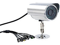 7links Outdoor IP-Kamera "IPC-760HD" mit QR-Connect / HD / WLAN (refurbished); WLAN-IP-Überwachungskameras für Echo Show, mit Nachtsicht, Akkubetriebene IP-Full-HD-Überwachungskameras mit App ELESION 