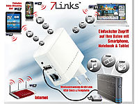 7links WLAN-Router mit AirMusic für Android WRP.630.wps; WLAN-Repeater, Powerline-Adapter WLAN-Repeater, Powerline-Adapter 