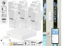 7links HomeKit-Set: ZigBee-Gateway + 10x Tür-/Fenstersensor, Sprachsteuerung; Hochauflösende Pan-Tilt-WLAN-Überwachungskameras mit Solarpanel Hochauflösende Pan-Tilt-WLAN-Überwachungskameras mit Solarpanel Hochauflösende Pan-Tilt-WLAN-Überwachungskameras mit Solarpanel 