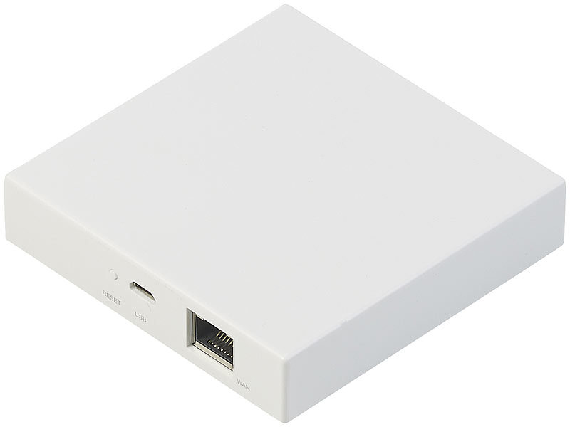 ; ZigBee-WLAN-Gateway für kompatible Smart-Home-Geräte mit App ZigBee-WLAN-Gateway für kompatible Smart-Home-Geräte mit App 