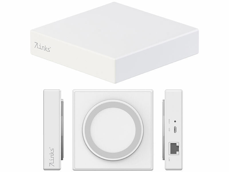 ; ZigBee-WLAN-Gateway für kompatible Smart-Home-Geräte mit App ZigBee-WLAN-Gateway für kompatible Smart-Home-Geräte mit App 