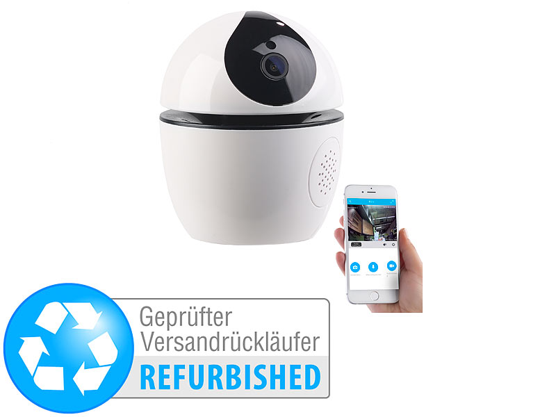 ; Haussicherheits 2-Wege-Gegensprech Grad 360° Rundumsicht W-LAN Ueberwachungskameras Dome 