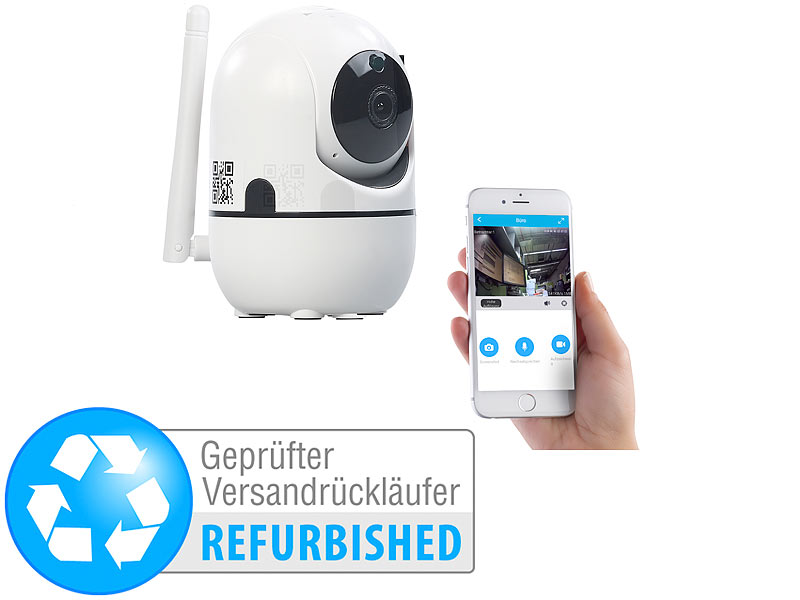 ; Haussicherheits 2-Wege-Gegensprech Grad 360° Rundumsicht W-LAN Ueberwachungskameras Dome 