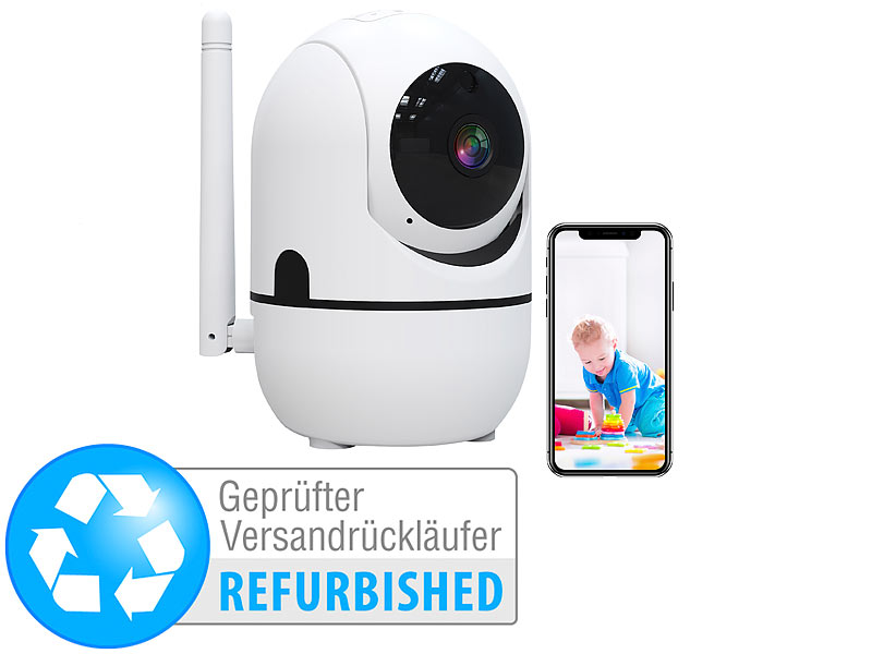 ; Haussicherheits 2-Wege-Gegensprech Grad 360° Rundumsicht W-LAN Ueberwachungskameras Dome 