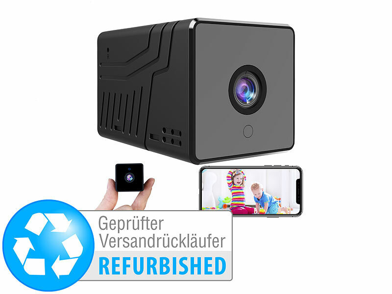 ; HD-Micro-IP-Überwachungskameras mit Nachtsicht und App 