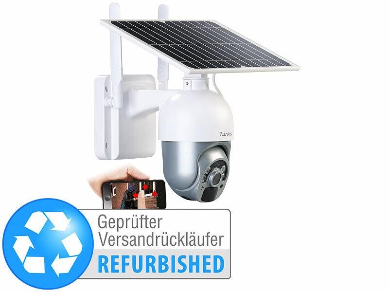 ; Hochauflösende Pan-Tilt-WLAN-Überwachungskameras mit Solarpanel, WLAN-IP-Überwachungskameras mit Nachtsicht 