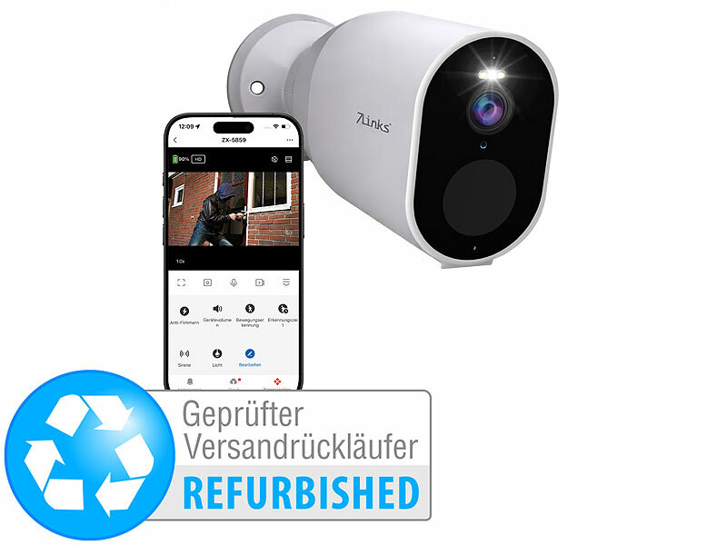 ; WLAN-IP-Überwachungskameras mit Nachtsicht, Hochauflösende Pan-Tilt-WLAN-Überwachungskameras mit Solarpanel 