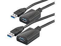 7links 2er-Set USB 3.0 Verlängerung aktiv (inkl. 5m Anschlusskabel); USB Kabel mit Signalverstärkungen, USB Verlängerungskabel, aktivUSB Verlängerung mit VerstärkerUSB Repeater KabelUSB Aktiv AnschlusskabelUSB Aktiv Verlängerungen USB Kabel mit Signalverstärkungen, USB Verlängerungskabel, aktivUSB Verlängerung mit VerstärkerUSB Repeater KabelUSB Aktiv AnschlusskabelUSB Aktiv Verlängerungen 