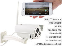 7links WLAN-IP-Überwachungskamera mit 720p HD, IR-Nachtsicht, SD-Recording