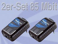 7links 2er Starter Set 85Mbps Powerline Netzwerkadapter