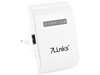 7links Dualband-WLAN-Repeater WLR-600.ac mit WPS-Button, 600 Mbit/s