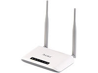 7links 300-Mbit-WLAN-Router mit 4 Ethernet-Ports und 2 Antennen