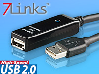 ; USB Verlängerungskabel, aktiv, USB Repeater KabelUSB Verlängerung mit VerstärkerUSB Kabel mit SignalverstärkungenUSB Aktiv Anschlusskabel 