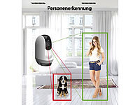 ; Haussicherheits 2-Wege-Gegensprech Grad 360° Rundumsicht W-LAN Ueberwachungskameras Dome 