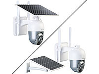 ; Hochauflösende Pan-Tilt-WLAN-Überwachungskameras mit Solarpanel, WLAN-IP-Überwachungskameras mit Nachtsicht 