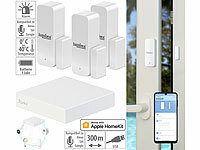 7links HomeKit-Set: ZigBee-Gateway + 3x Tür-/Fenstersensor, Sprachsteuerung
