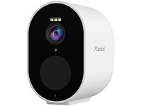 7links; Outdoor-WLAN-IP-Überwachungskamera mit 2K, Farb-Nachtsicht, Dualband-WLAN 