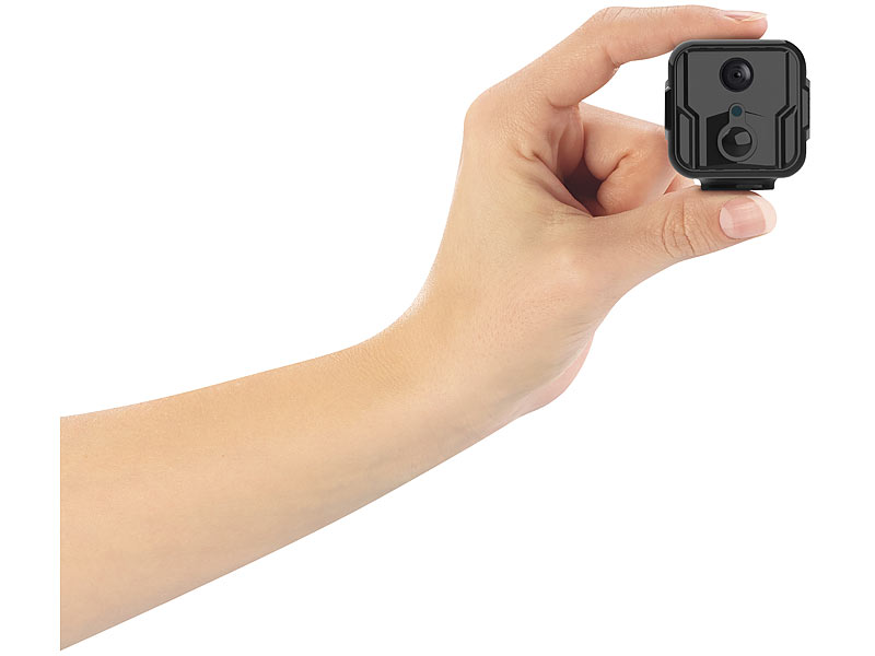 Micro Kamera 2er-Set WLAN-Full-HD-Micro-Einbau-Kameras mit App 