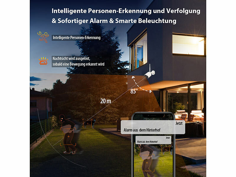 ; Hochauflösende Pan-Tilt-WLAN-Überwachungskameras mit Solarpanel, WLAN-IP-Nachtsicht-Überwachungskameras & BabyphonesWLAN-IP-Überwachungskameras mit Nachtsicht 