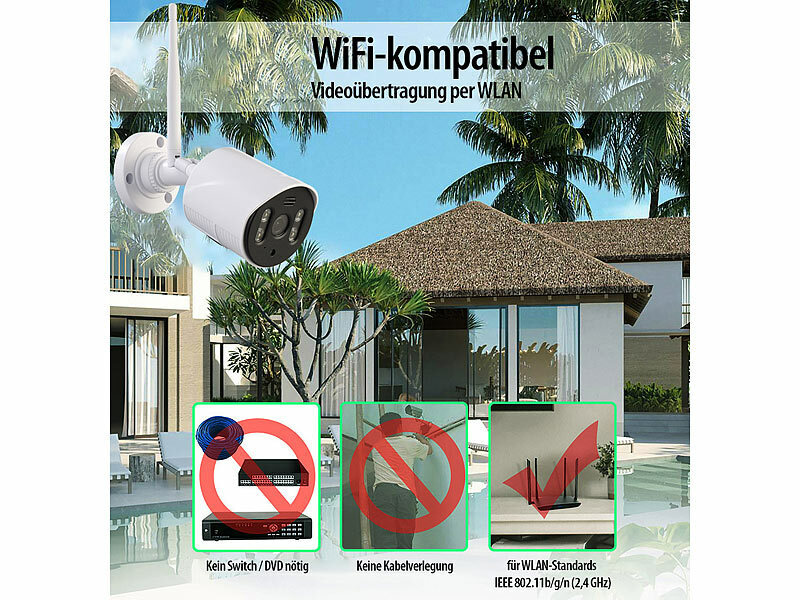 ; Hochauflösende Pan-Tilt-WLAN-Überwachungskameras mit Solarpanel, WLAN-IP-Nachtsicht-Überwachungskameras & BabyphonesWLAN-IP-Überwachungskameras mit Nachtsicht 