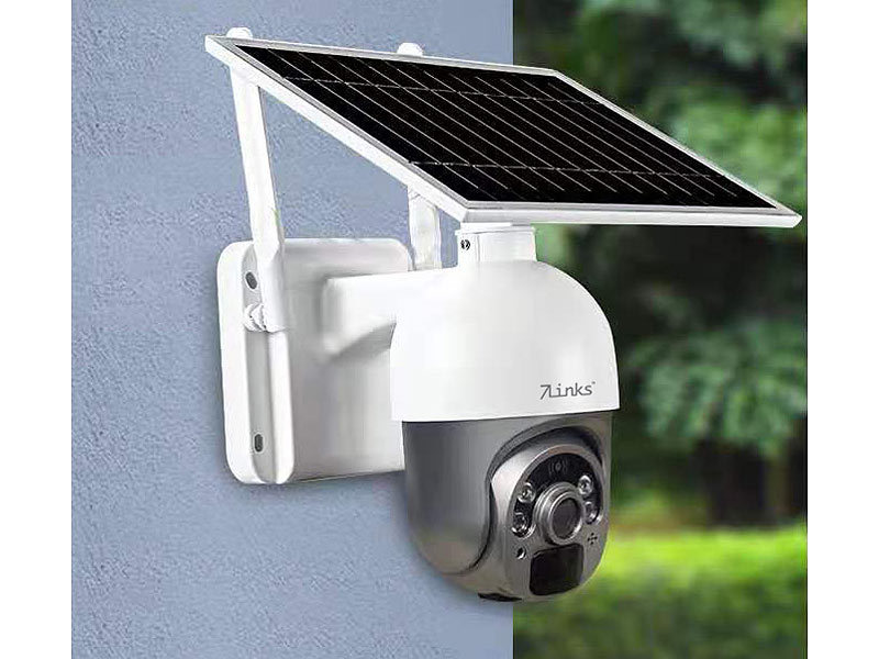 ; Hochauflösende Pan-Tilt-WLAN-Überwachungskameras mit Solarpanel, WLAN-IP-Nachtsicht-Überwachungskameras, dreh- und schwenkbar, für Echo Show 