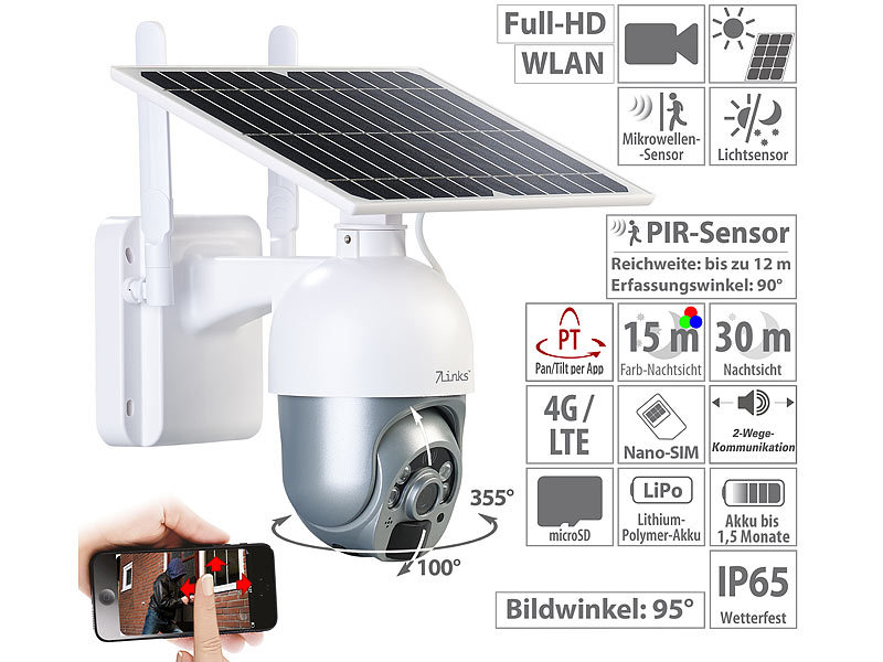 ; Hochauflösende Pan-Tilt-WLAN-Überwachungskameras mit Solarpanel, WLAN-IP-Überwachungskameras mit Nachtsicht und Objekt-Tracking, dreh- und schwenkbar, für Echo Show Hochauflösende Pan-Tilt-WLAN-Überwachungskameras mit Solarpanel, WLAN-IP-Überwachungskameras mit Nachtsicht und Objekt-Tracking, dreh- und schwenkbar, für Echo Show 