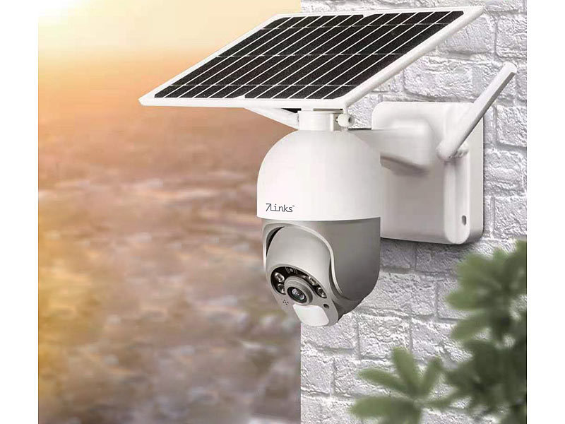 ; Hochauflösende Pan-Tilt-WLAN-Überwachungskameras mit Solarpanel, WLAN-IP-Überwachungskameras mit Nachtsicht 