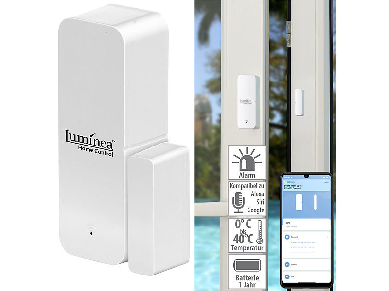 ; Apple Home-Kit Tür- & Fenster-Alarme 