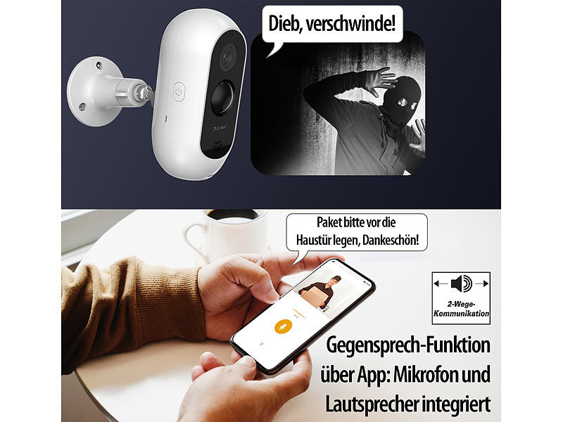 ; WLAN-IP-Nachtsicht-Überwachungskameras & Babyphones 