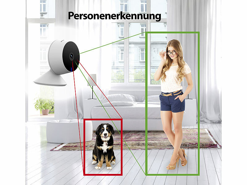 ; WLAN-IP-Überwachungskameras mit 360°-Rundumsicht, Hochauflösende Pan-Tilt-WLAN-Überwachungskameras mit Solarpanel 