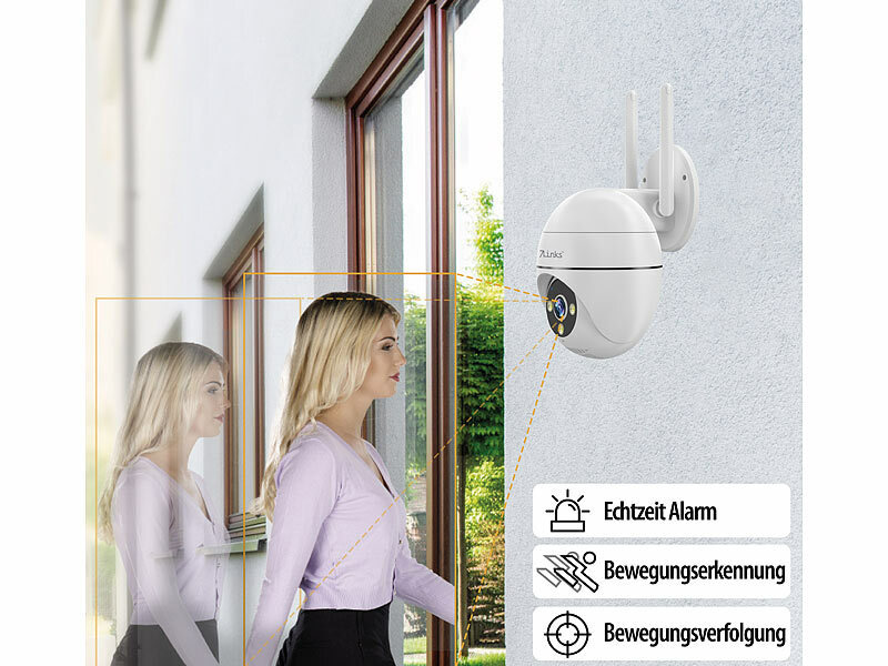; Hochauflösende Pan-Tilt-WLAN-Überwachungskameras mit Solarpanel, WLAN-IP-Nachtsicht-Überwachungskameras & BabyphonesWLAN-IP-Überwachungskameras mit Nachtsicht 