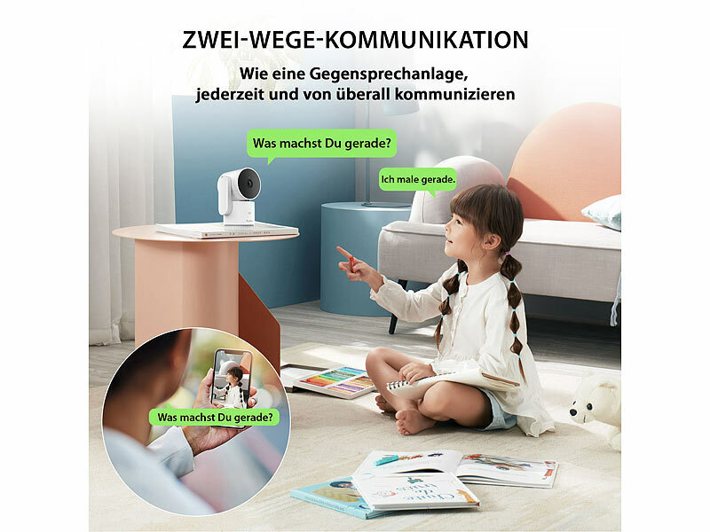 ; Hochauflösende Pan-Tilt-WLAN-Überwachungskameras mit Solarpanel, WLAN-IP-Nachtsicht-Überwachungskameras & BabyphonesWLAN-IP-Überwachungskameras mit Nachtsicht 