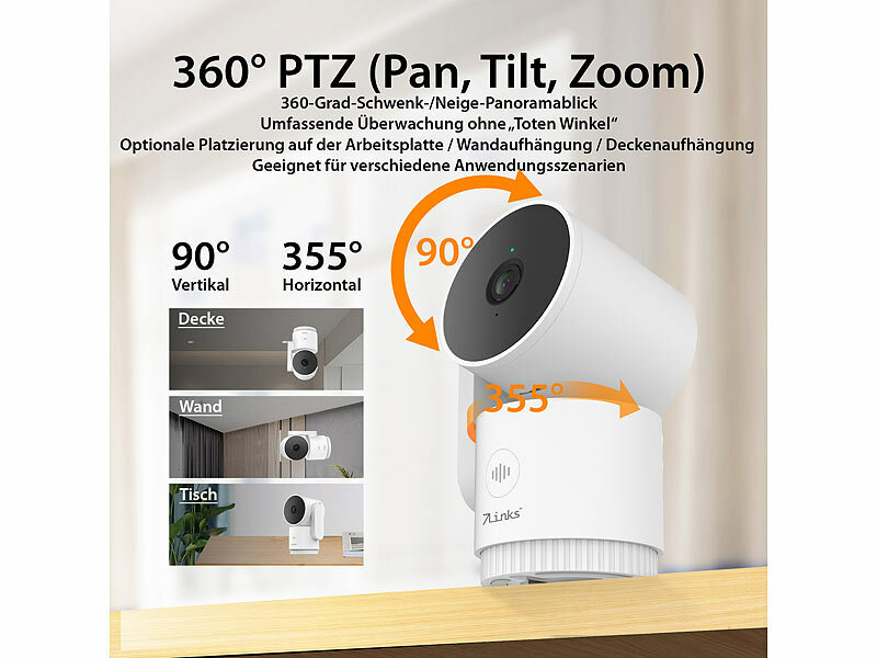 ; Hochauflösende Pan-Tilt-WLAN-Überwachungskameras mit Solarpanel, WLAN-IP-Nachtsicht-Überwachungskameras & BabyphonesWLAN-IP-Überwachungskameras mit Nachtsicht 