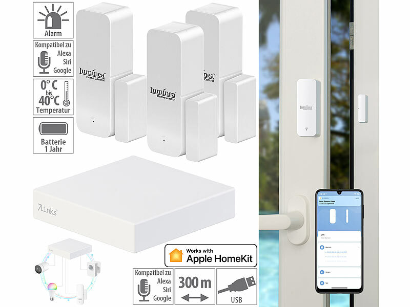 ; Apple Home-Kit Tür- & Fenster-Alarme 