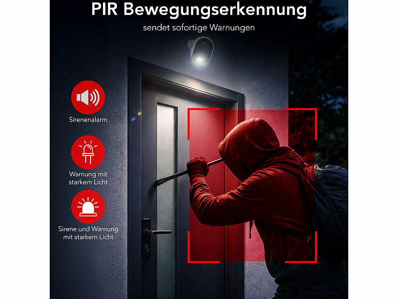 ; Outdoor-WLAN-IP-Überwachungskamera mit 2K, Farb-Nachtsicht, Dualband-WLAN Outdoor-WLAN-IP-Überwachungskamera mit 2K, Farb-Nachtsicht, Dualband-WLAN Outdoor-WLAN-IP-Überwachungskamera mit 2K, Farb-Nachtsicht, Dualband-WLAN 